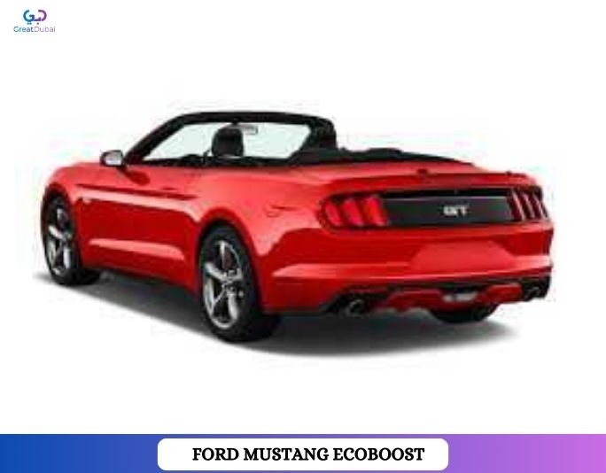 Rent Red Ford Mustang EcoBoost Convertible V4 | Great Dubai-image