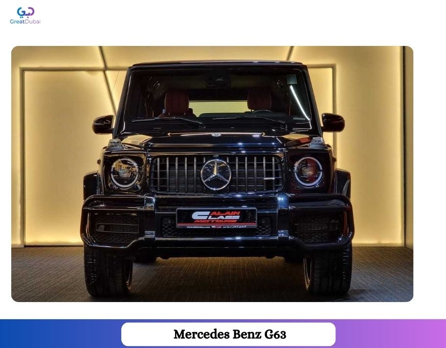 Rent Black Mercedes Benz AMG G63 2019 in Dubai-image