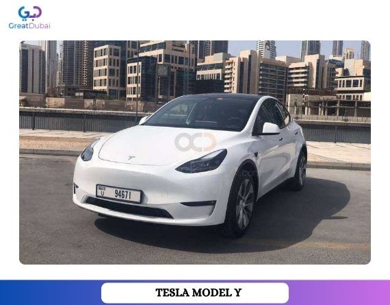 Rent Tesla Model Y Long Range 2022 in Dubai - Luxury EV-image