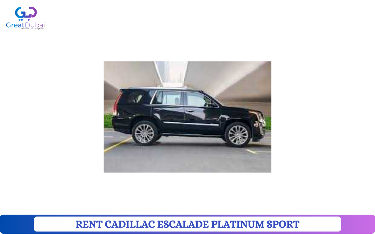 RENT CADILLAC ESCALADE PLATINUM SPORT 2021 IN DUBAI-image